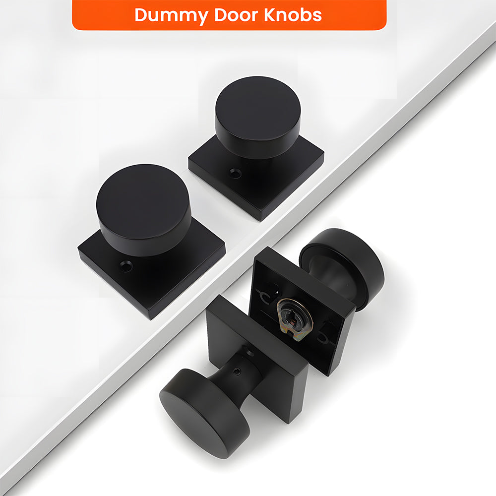 Dummy Square Door Knobs for Storage Room Pantry Doors
