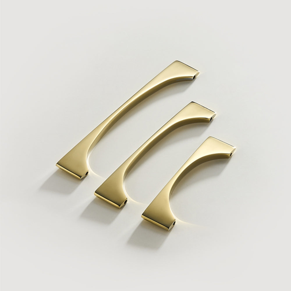 Modern Gold Brass Cabinet and Drawer Handles