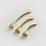 Modern Gold Brass Cabinet and Drawer Handles