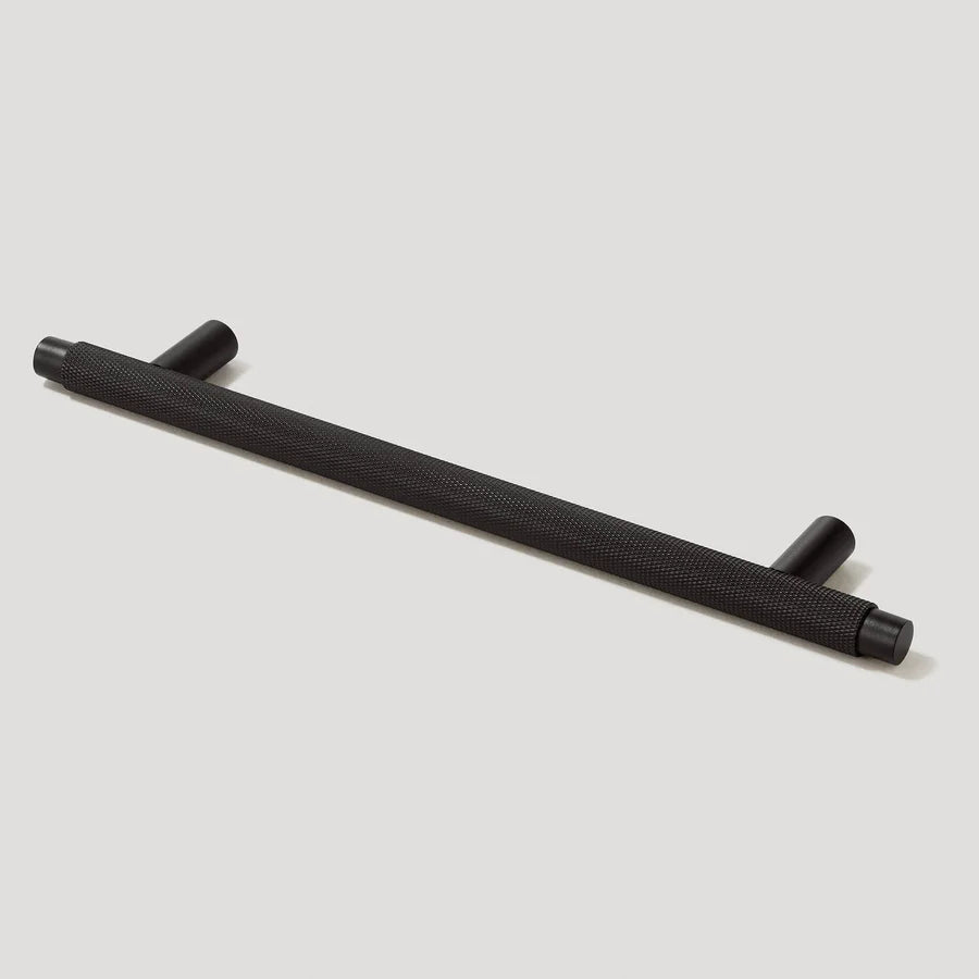 Brass Knurled T-Bar Cabinet Drawer Handles