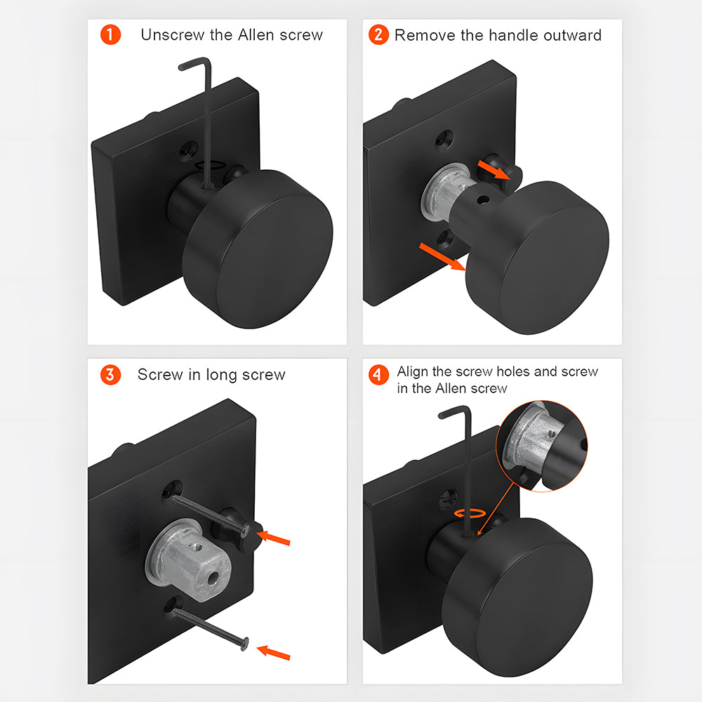 Exterior Enrty Door Knobs Locks Set with Deadbolt