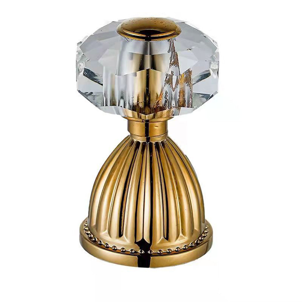 Retro Crystal Handles 3 Holes Widespread Bathroom Faucet
