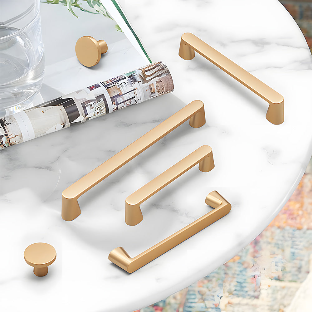 Exquisite Gold Cupboard Wardrobe Hardware Drawer Pull