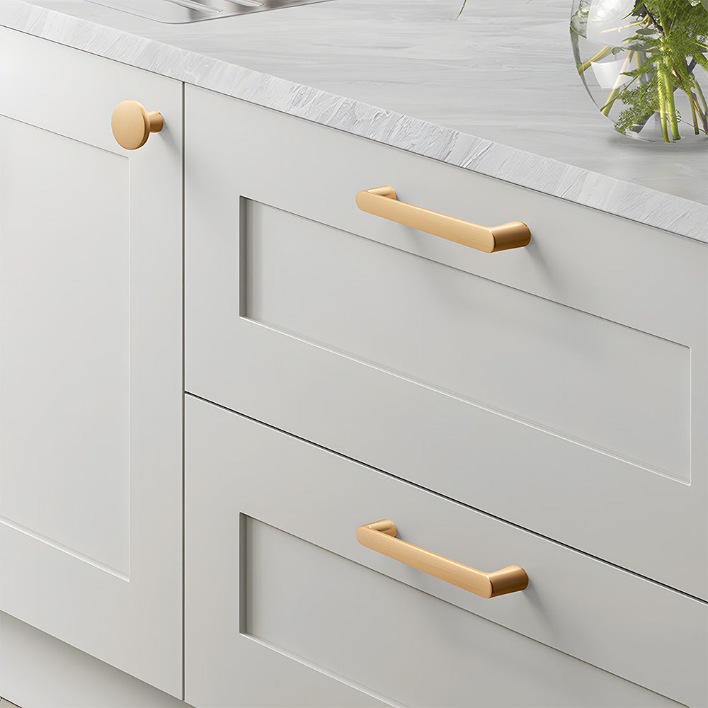 Exquisite Gold Cupboard Wardrobe Hardware Drawer Pull