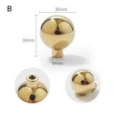 Beautify Holes Gold Kitchen Cabinets knobs with Backplate