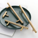 Brushed Gold Euro Style Cabinet Handles