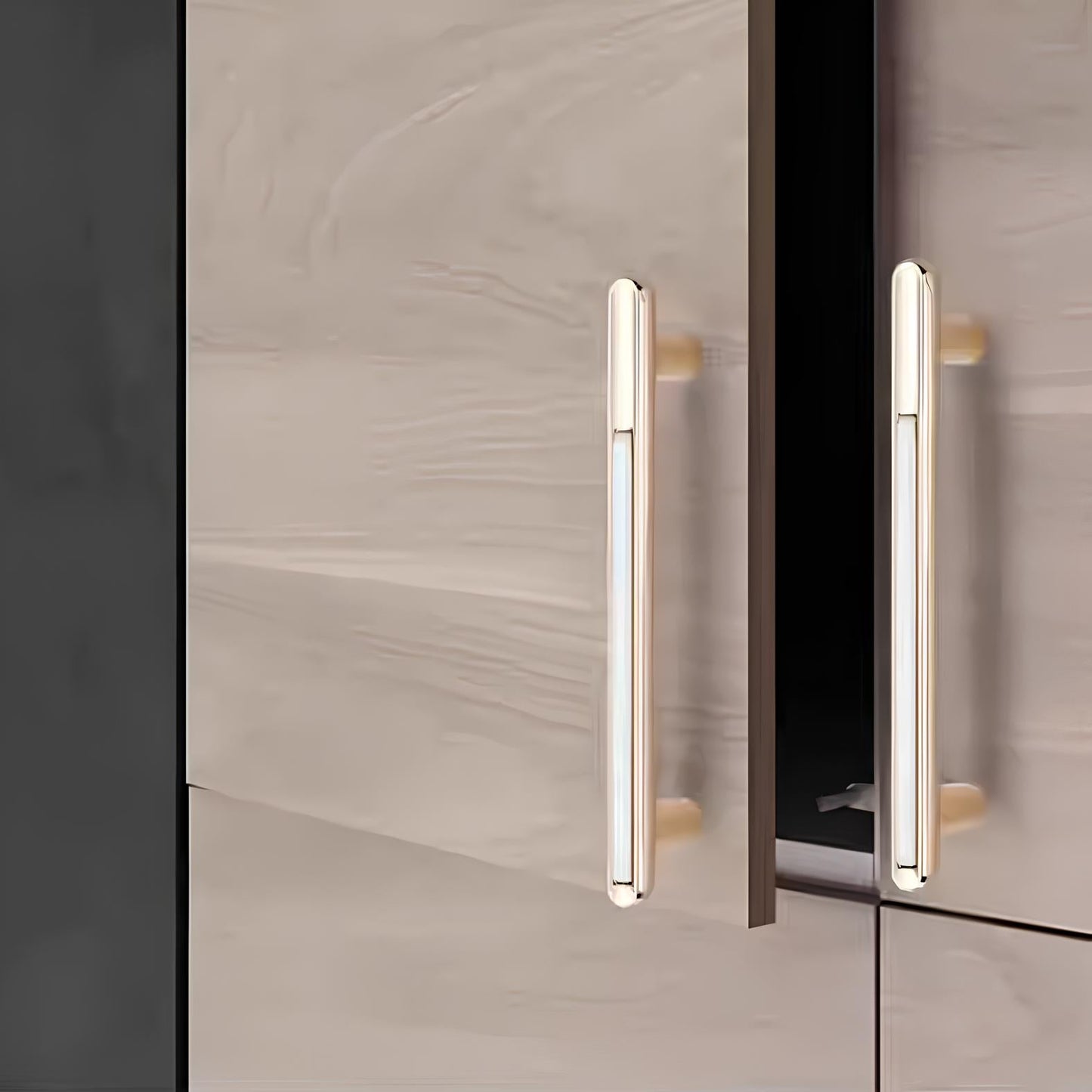 Modern Two-Tone Cabinet Handles Wardrobe Pulls