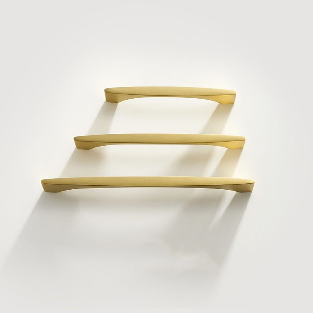 Modern Gold Brass Cabinet and Drawer Handles