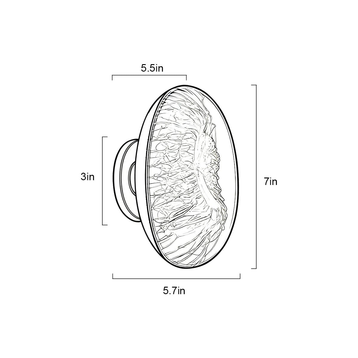 Metal Wall Light with Acrylic Shade
