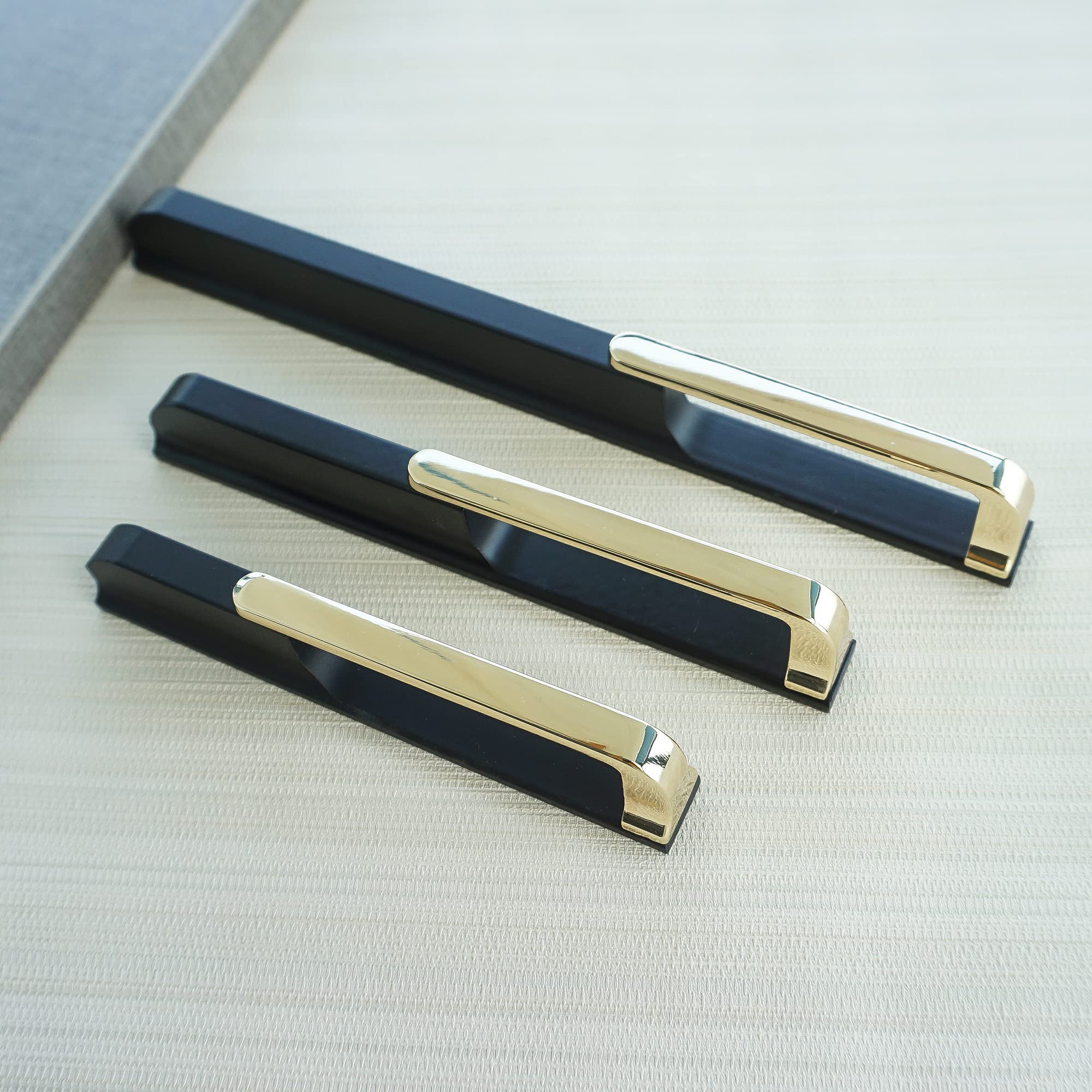 Gold Black Hollow Wardrobe Pulls