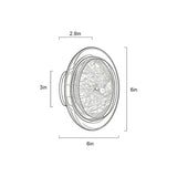 Acrylic round wall light