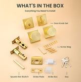 Exterior Enrty Door Knobs Locks Set with Deadbolt