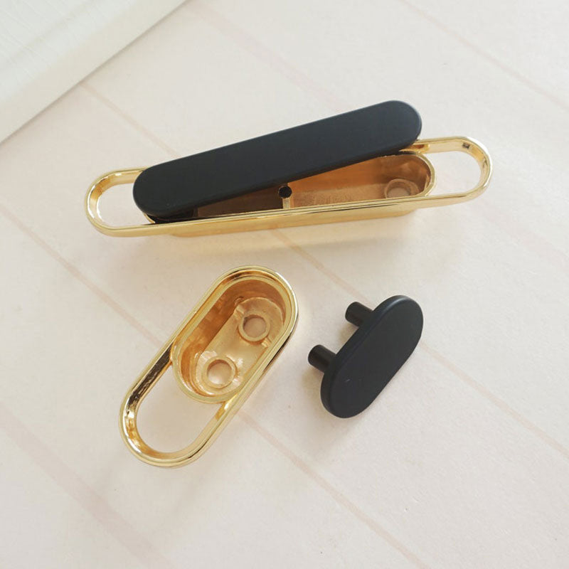 Modern Gold Chrome Kitchen Cabinet Handle and Knobs