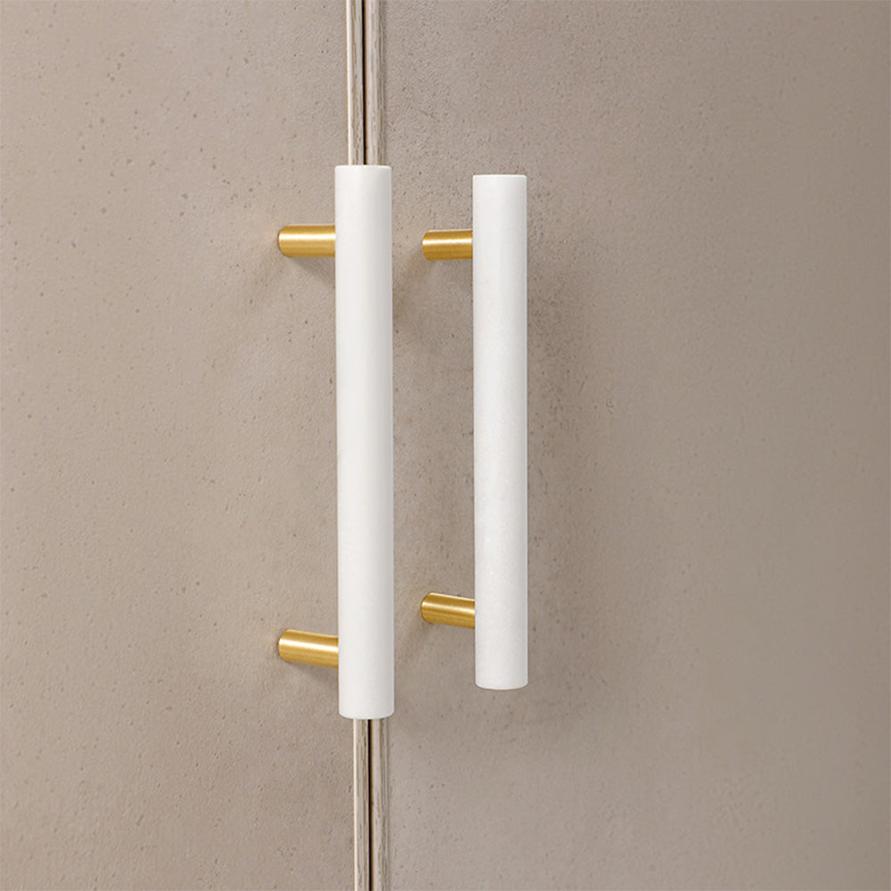 Modern Marble&ZincAlloy T-Bar Kitchen Cabinet Pulls