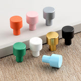 Colorful Small Double Curved Wardrobe Handles For Children's Room