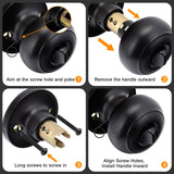 Bedroom Interior Keyless Privacy Door Knob