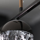 Pearl black acrylic chandelier