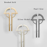 Modern Creative Gold Paired Cabinet Door Handles for Kitchen