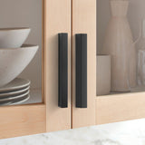 Modern Black Invisible Finger Edge Cabinet Pull