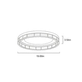 Circular acrylic embedded installation