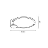 Circular acrylic ceiling-mounted installation