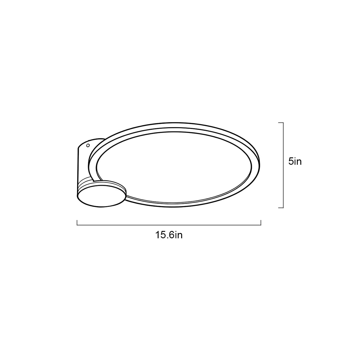 Circular acrylic ceiling-mounted installation