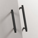 Brass Knurled T-Bar Cabinet Drawer Handles