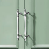 Chrome-Plated Drawer Handle Wardrobe Handle Bright Silver Cabinet Door Handle