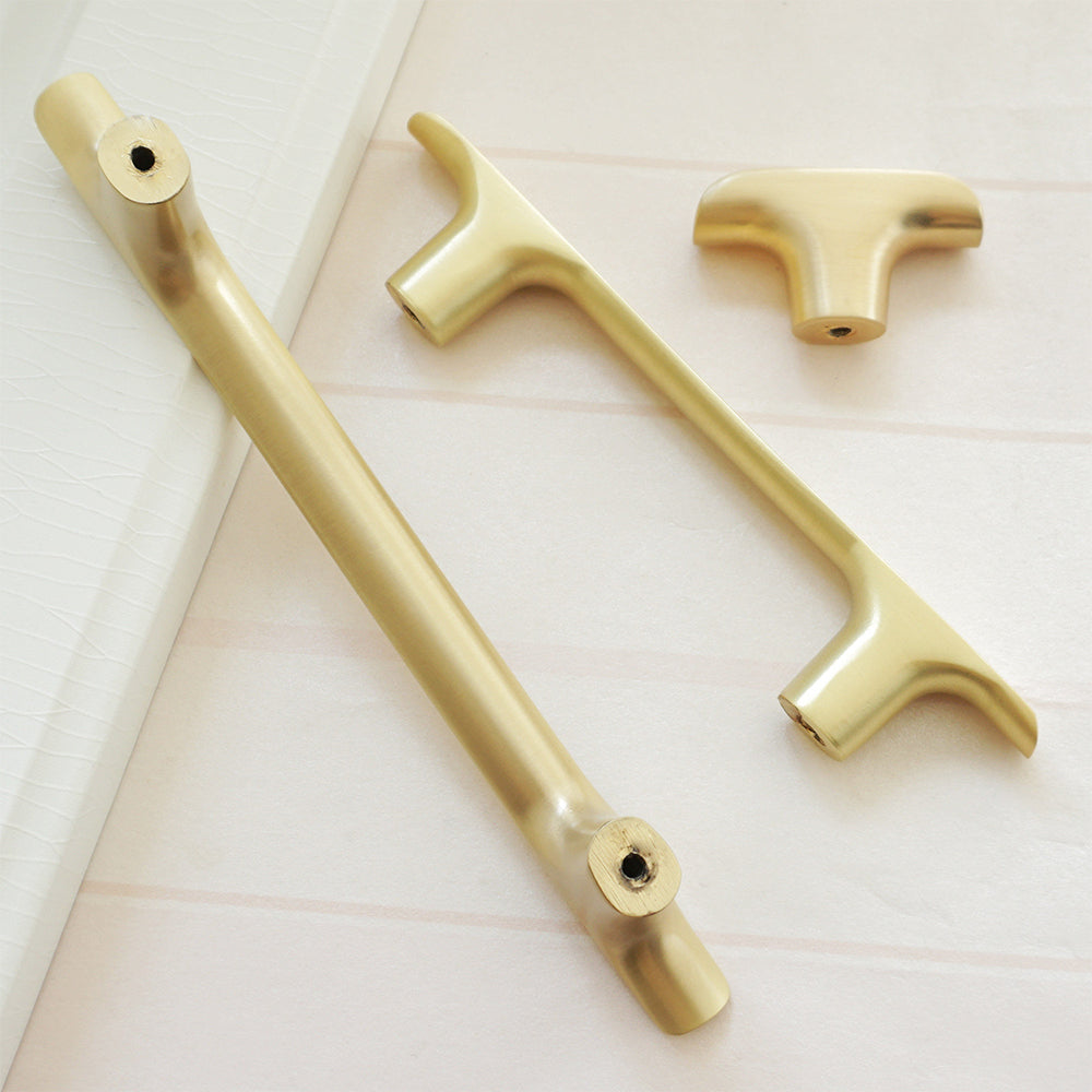 Zinc Alloy Square T Bar Cabinet Handles
