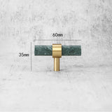 Stylish Marble & Zinc Alloy T-Bar Kitchen Cabinet Handles