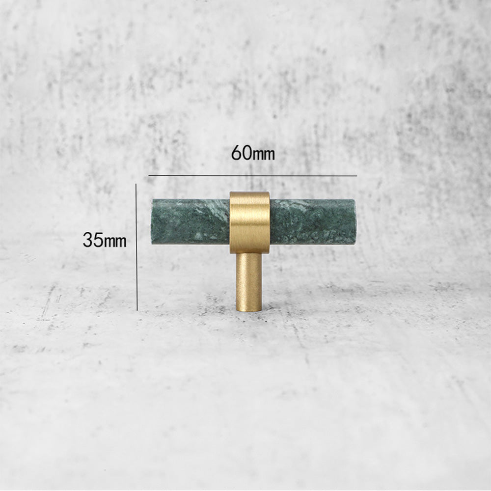 Stylish Marble & Zinc Alloy T-Bar Kitchen Cabinet Handles