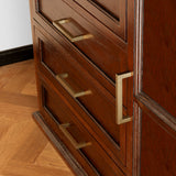 Champagne Bronze Square Cabinet Pulls for Kitchen