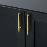 Modernist Soild Gold Brass Cabinet Handles And Kitchen Cupboard Knobs