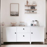 Matte Black Round Cabinet Knobs for Bathroom