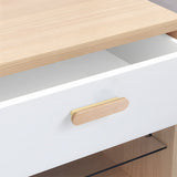 Removable Round Cabinet Wardrobe Door Wooden Handles