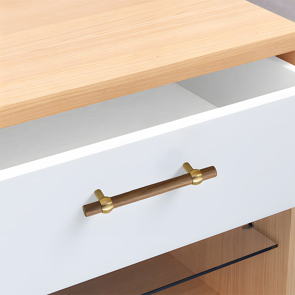 Modern Simple Drawer Door Wooden Cabinet Handle