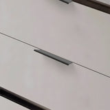 Black Kitchen Cabinet Drawer Edge Finger Pulls
