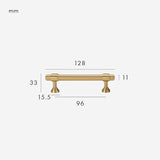 Gold Modern Brass Kitchen T-Bar Cabinet Drawer Pulls