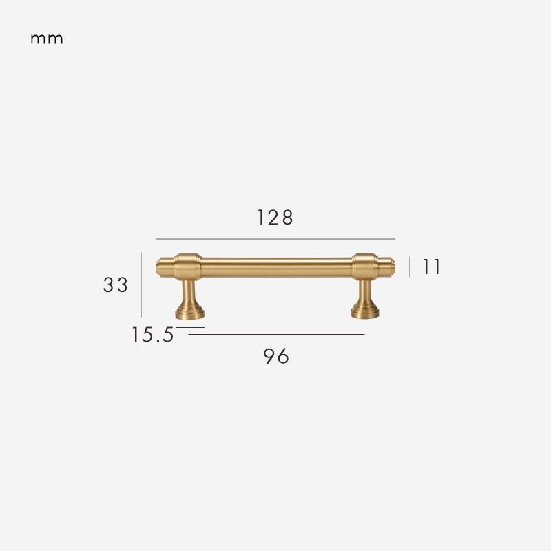 Modern Brass Black & Gold  Kitchen Cabinet Drawer Pulls