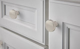 1.27 Inch Silver Brushed Nickel Round Drawer Knobs for Kitchen Cabinets