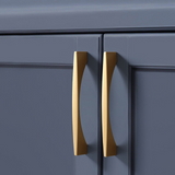 Modern Gold Brass Cabinet and Drawer Handles