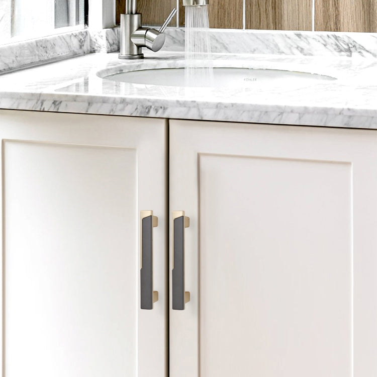 Zinc Alloy Modern Cabinet Handles Drawer Pulls for Kitchen