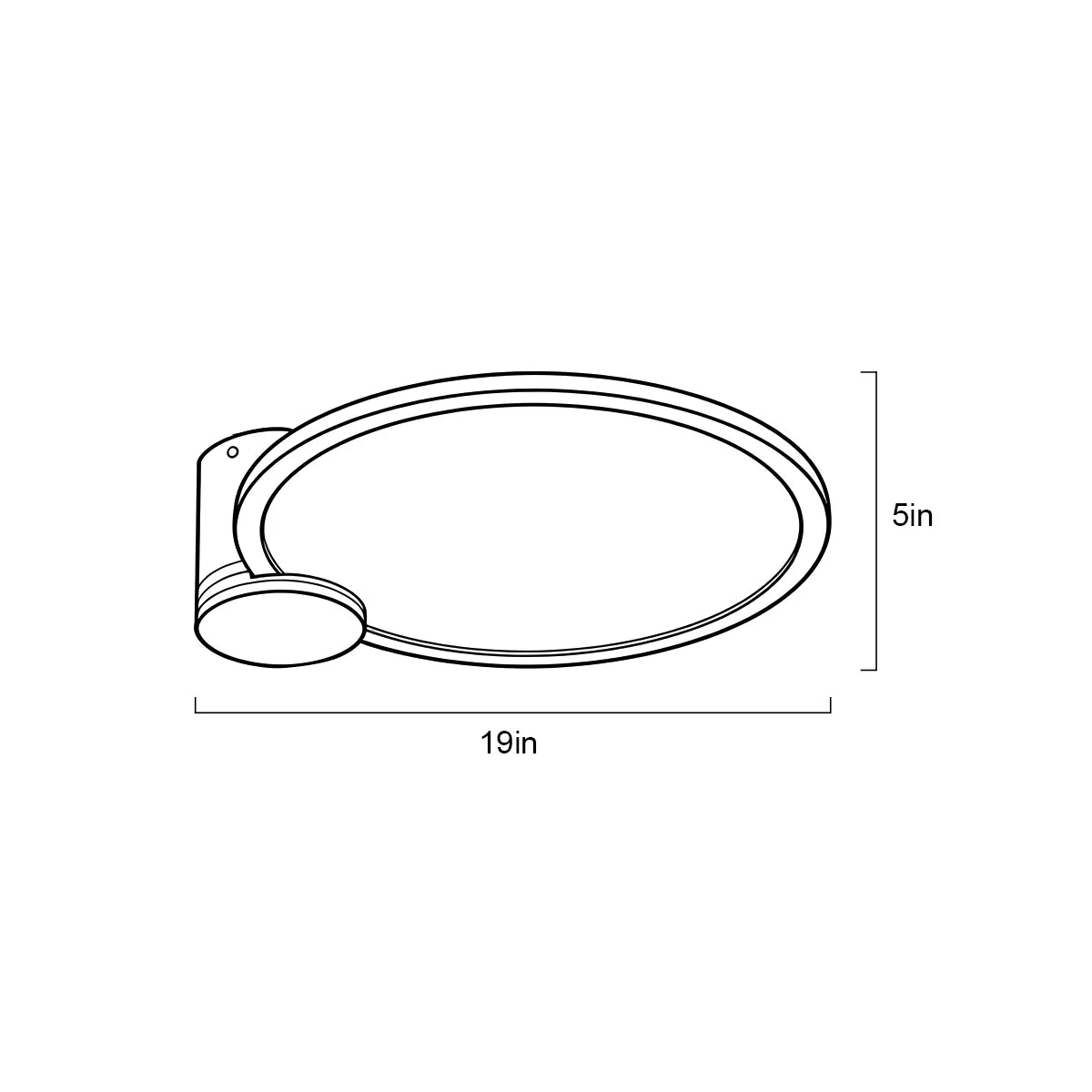 Circular acrylic ceiling-mounted installation