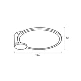 Circular acrylic ceiling-mounted installation
