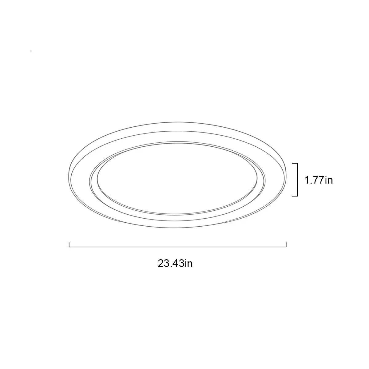 Circular rock slab ceiling light fixture