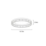 Circular acrylic embedded installation