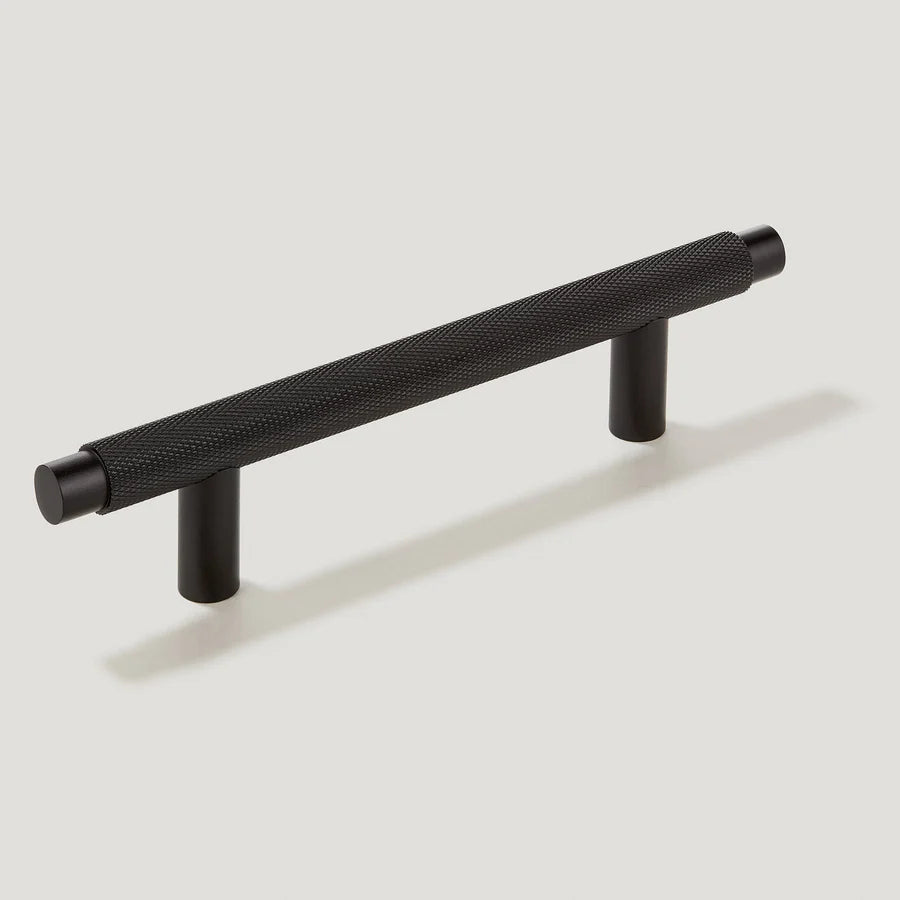Brass Knurled T-Bar Cabinet Drawer Handles