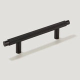 Brass Knurled T-Bar Cabinet Drawer Handles
