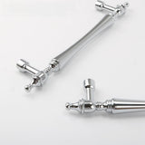 Chrome-Plated Drawer Handle Wardrobe Handle Bright Silver Cabinet Door Handle