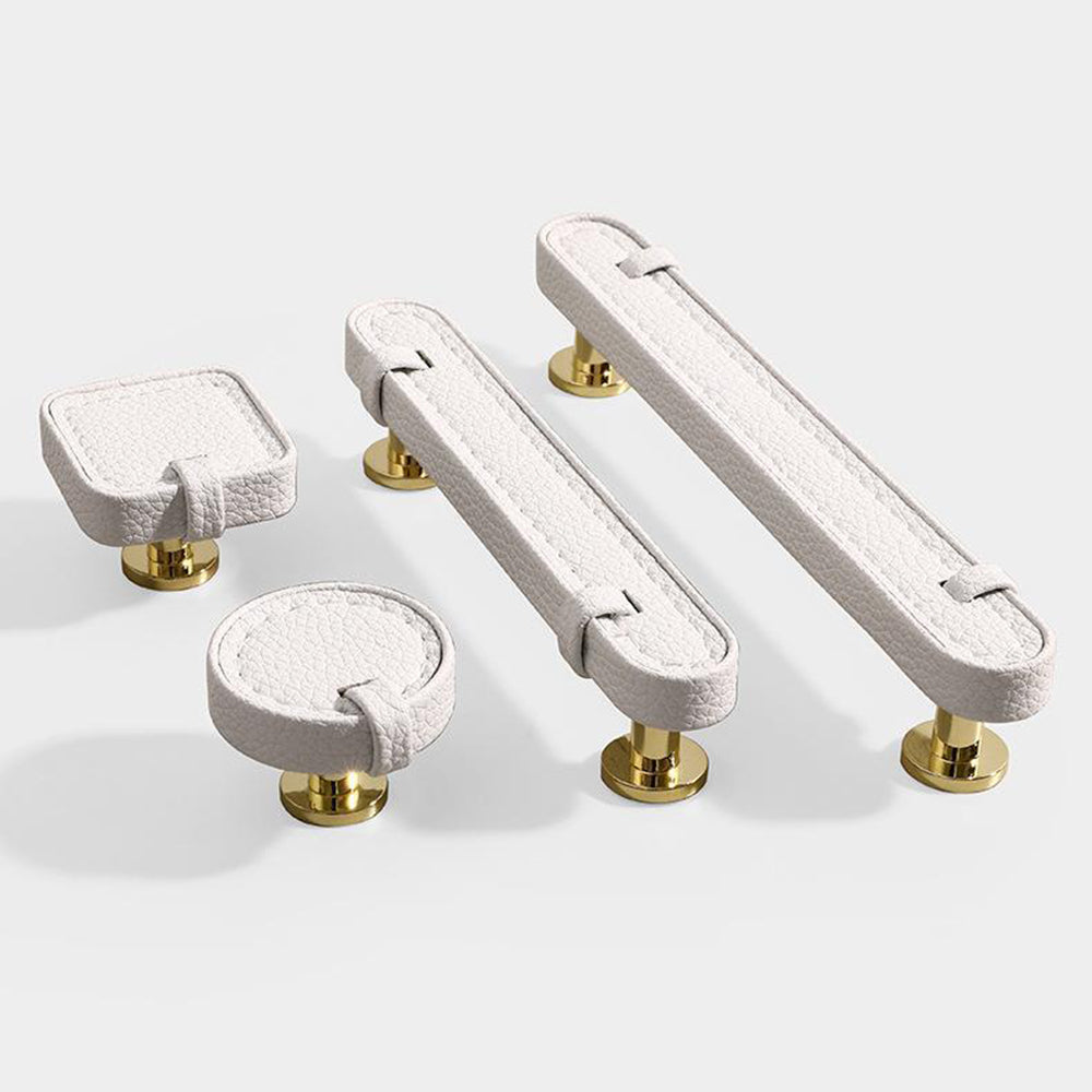 Stylish Leather Kitchen Cabinet Handles